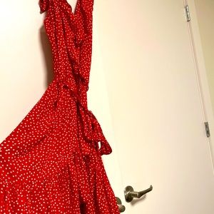 Tiare Hawaii red& white dress size M/L